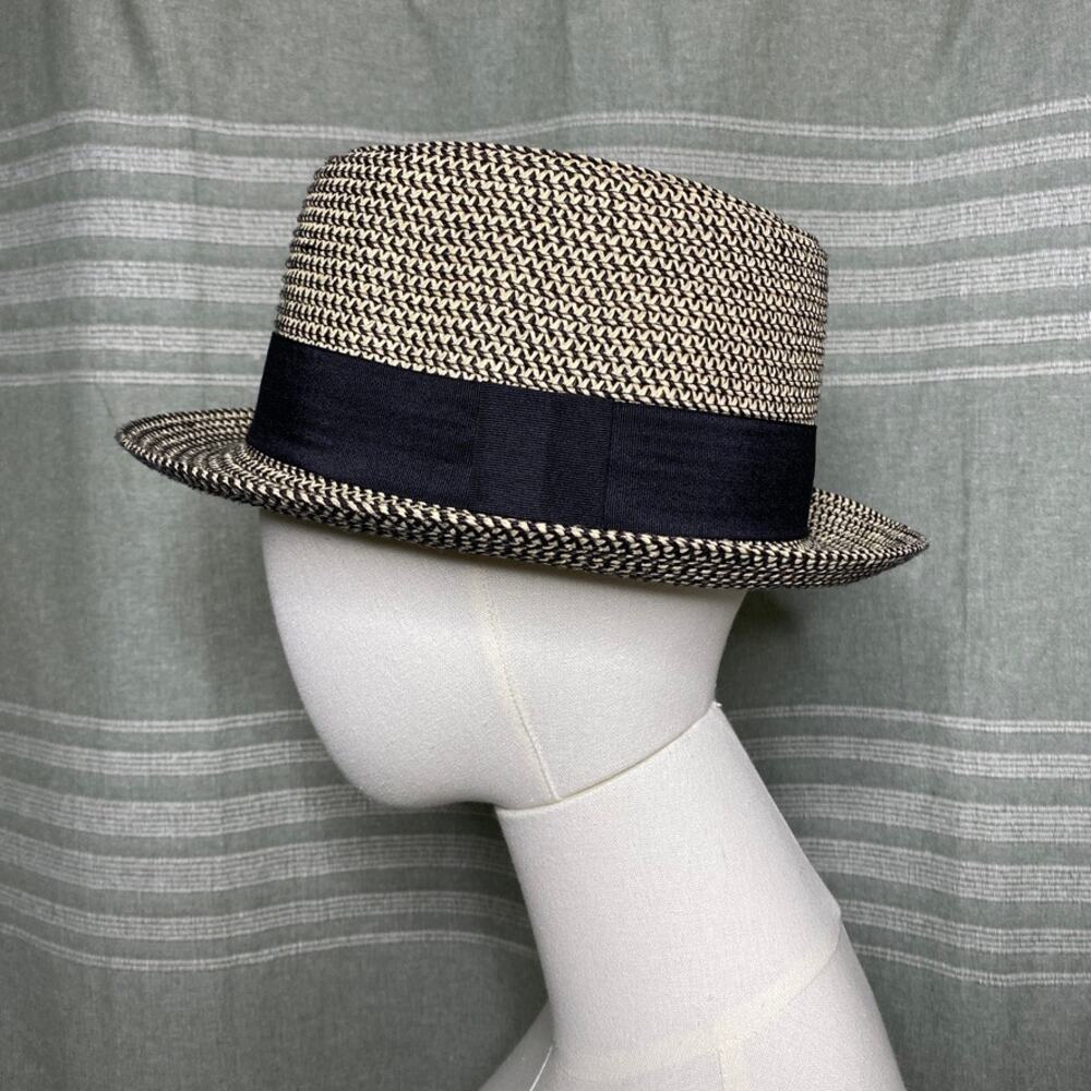 Toucan Collection Straw Boater Hat MD\LG Old Money French Girl Resort Retro Chic - Picture 2 of 9